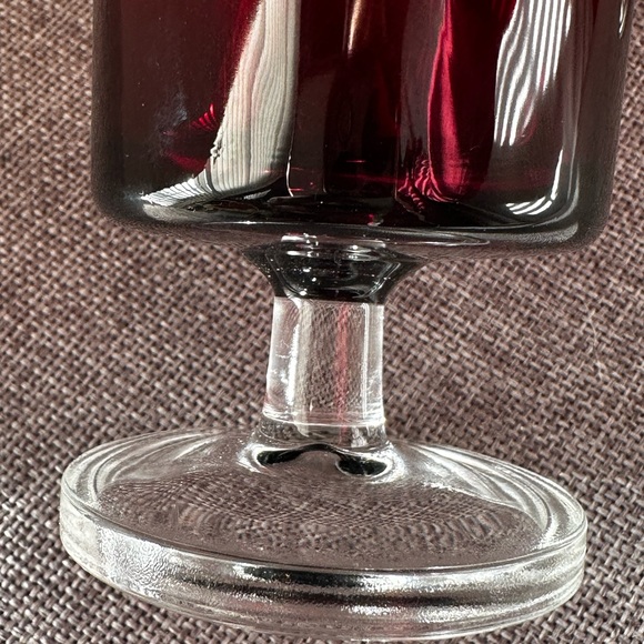 Luminarc Cavalier Ruby Red Cordial Glasses - Picture 2 of 7